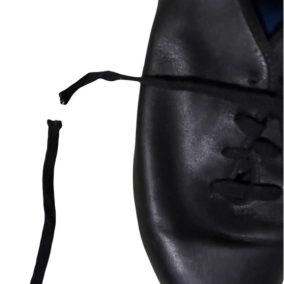 Capezio Tap Shoes Cadence SplitSole Black Genuine Leather Sz8/39 Vintage - Picture 13 of 13